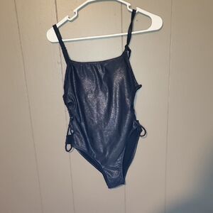 XOXO Black Shimmer One Piece Swimsuit